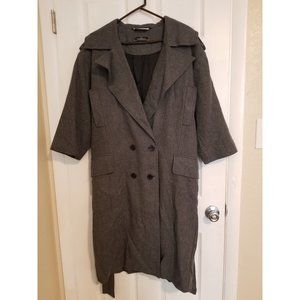 By Malene Birger Oversized Wool Grey Coat